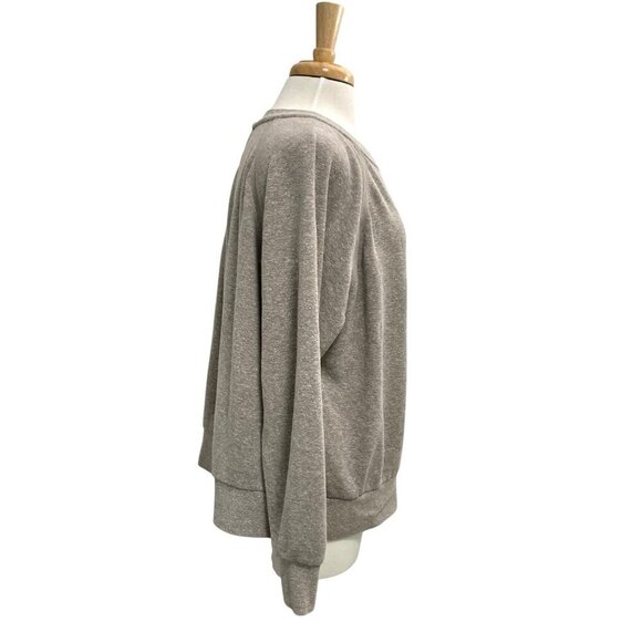 prAna Hemp Blend Fleece Lined Pullover Sweatshirt Sweater Oatmeal Gray size 2X - Picture 3 of 7